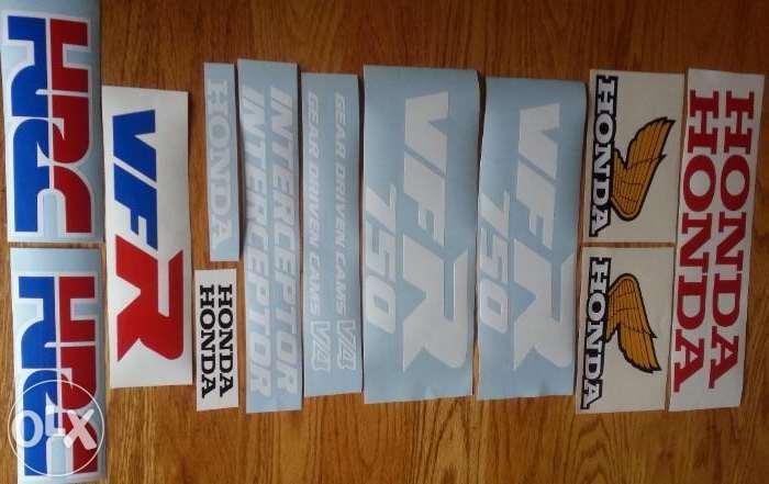 Honda tank wings decals stickers graphics