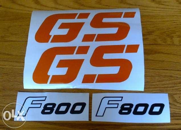 Set off 2 BMW F800 GS decals stickers graphics - See pics