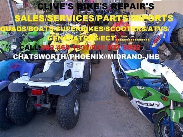 QUADBIKE SREVICES FROM R350@CLIVES BIKES