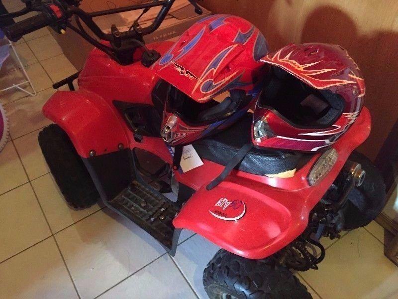 50cc ATV kids quad with 2 helmets