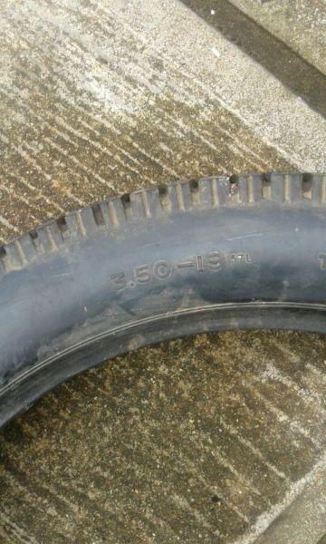 Side car tyre as new for bike