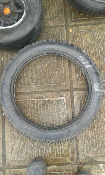 Side car tyre as new for bike