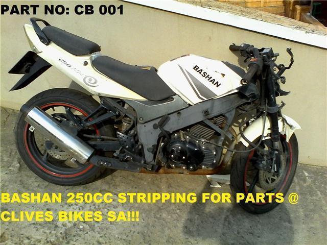 CLEAR OUT SALE: BASHAN 250RR SPARES ONLY @CLIVES BIKES IMPORTS SA