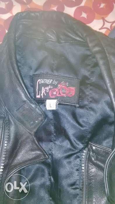 Leather padded bike jacket for sale