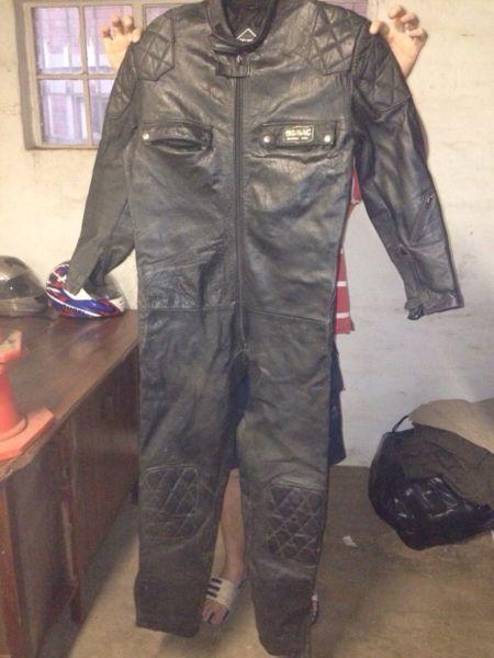 Full leather racing suit