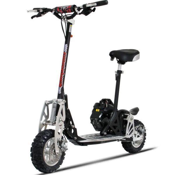 2x Puzzy Design Evo 2x Big 50cc Ride on Powerboard Scooter with Seat