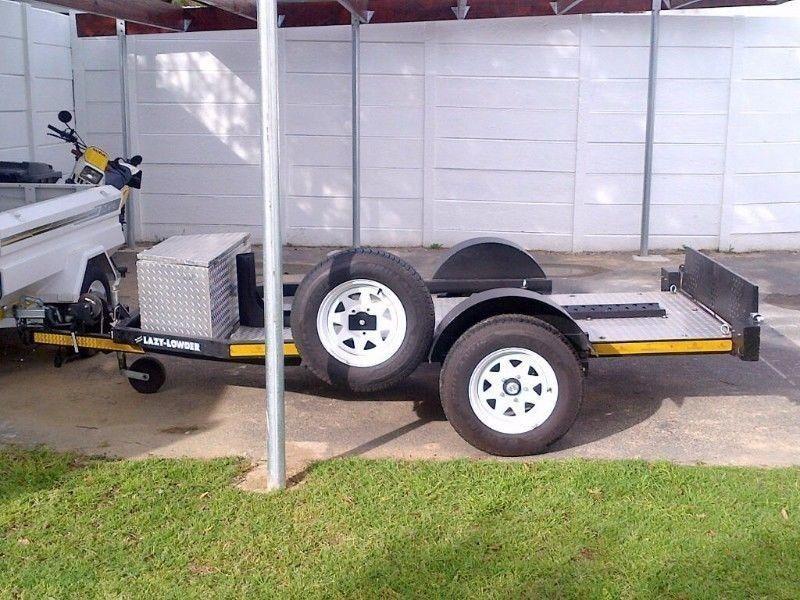 Motorcycle Trailer Hire, Lazy Lowder