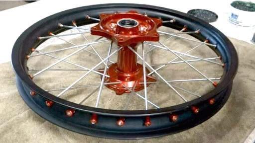 Lacing/truing of motorcycle wheels
