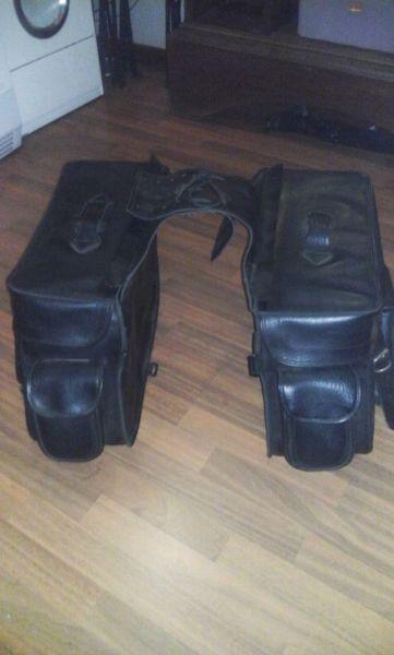 Leather panniers