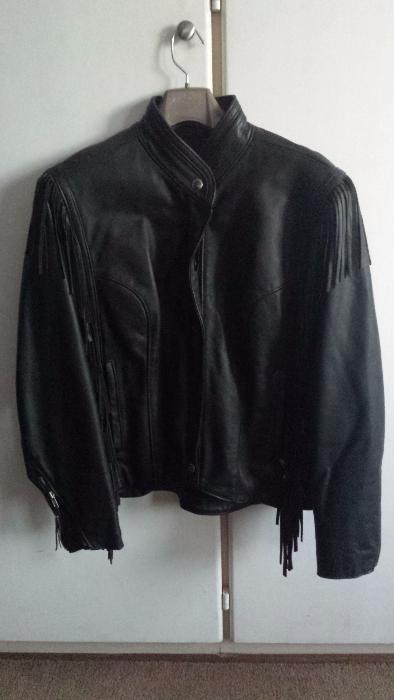 Harley Davidson Leather Tassel Jacket - Ladies
