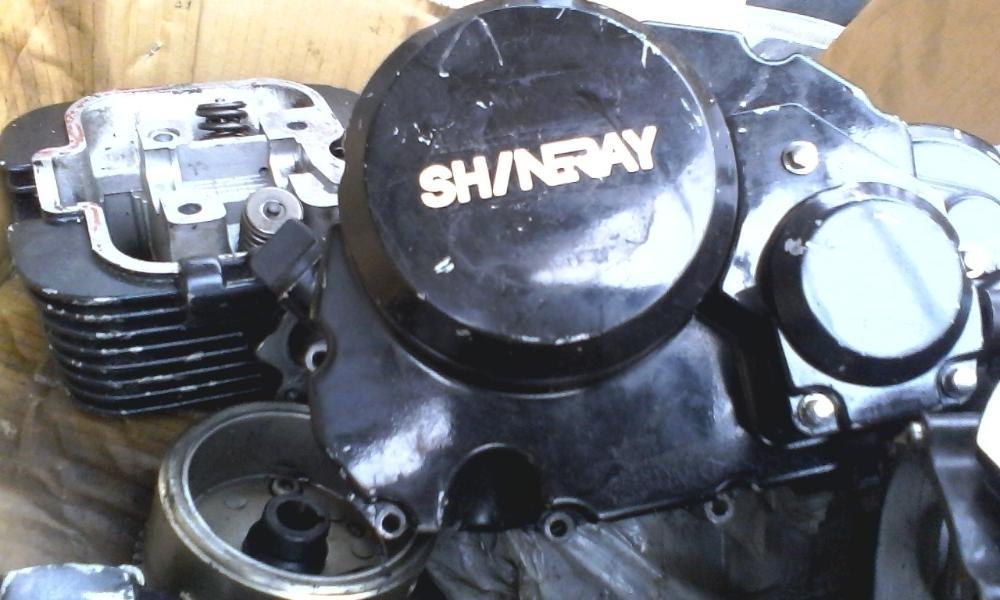 STRIPPING; 250cc shinray engine at clives bikes