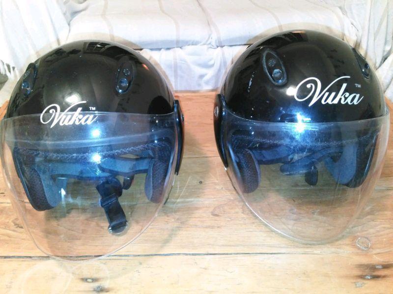 Used Vuka Scooter helmets