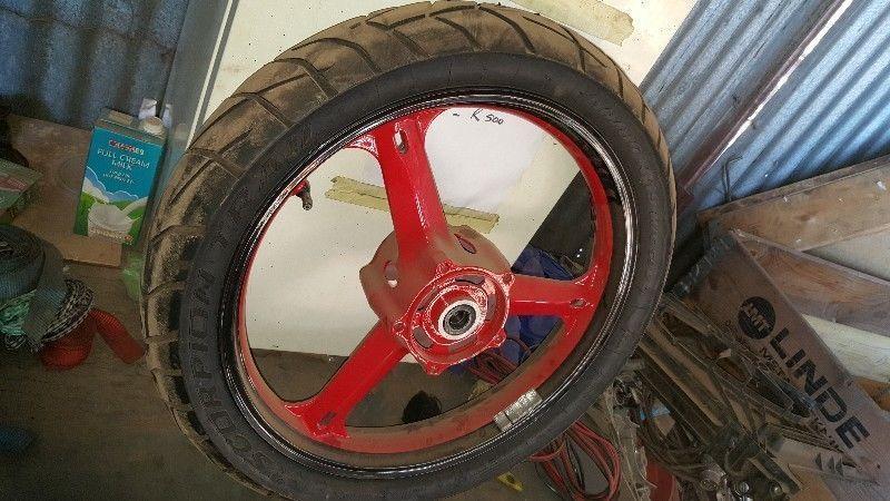 Dl 650 front rim and tyre