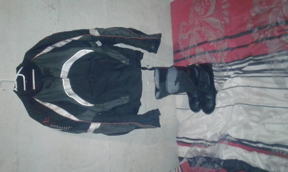 Biker jacket and boots