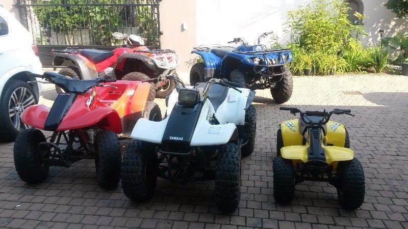 Quad bikes package for sale - R125 000 neg ---FOR 5. Quads. Call 0614906661