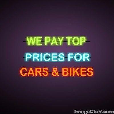 Selling your car or bike? We pay top prices for clean trade ins