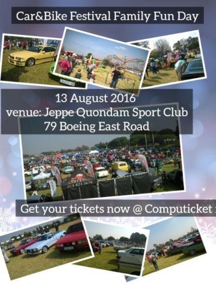 This Saturday -13 August 2016 _ Car & Bike Festival –Family Fun Day
