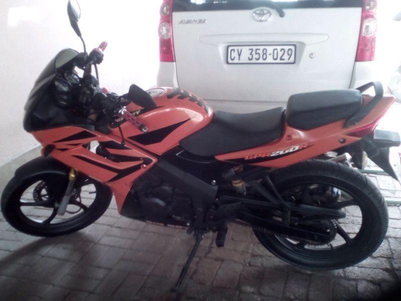 big boy gpr200r sport motorcycle great condition