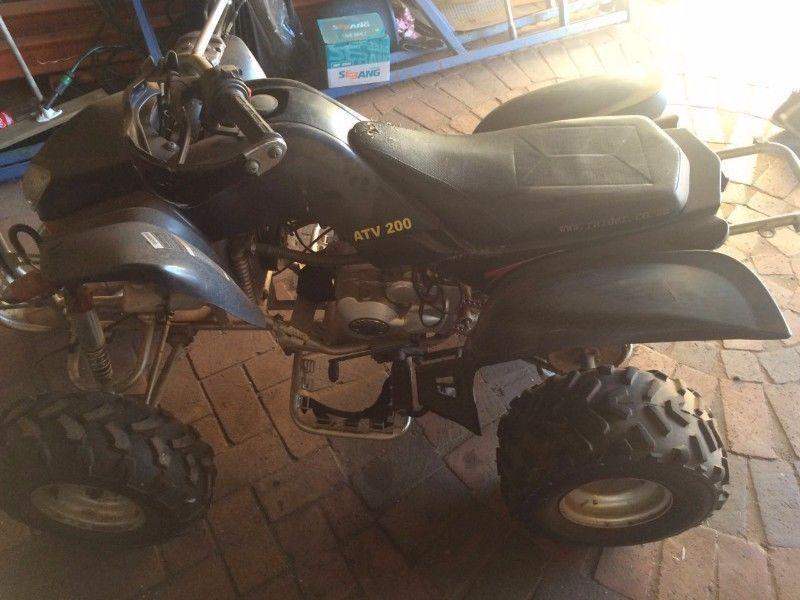 Two raider quads for sale. 150 and 200cc