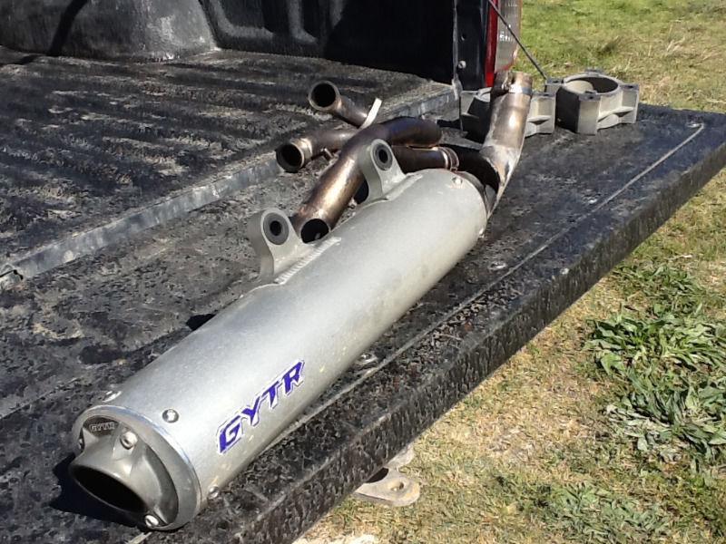 Yamaha Raptor 700 performance exhaust and spacers