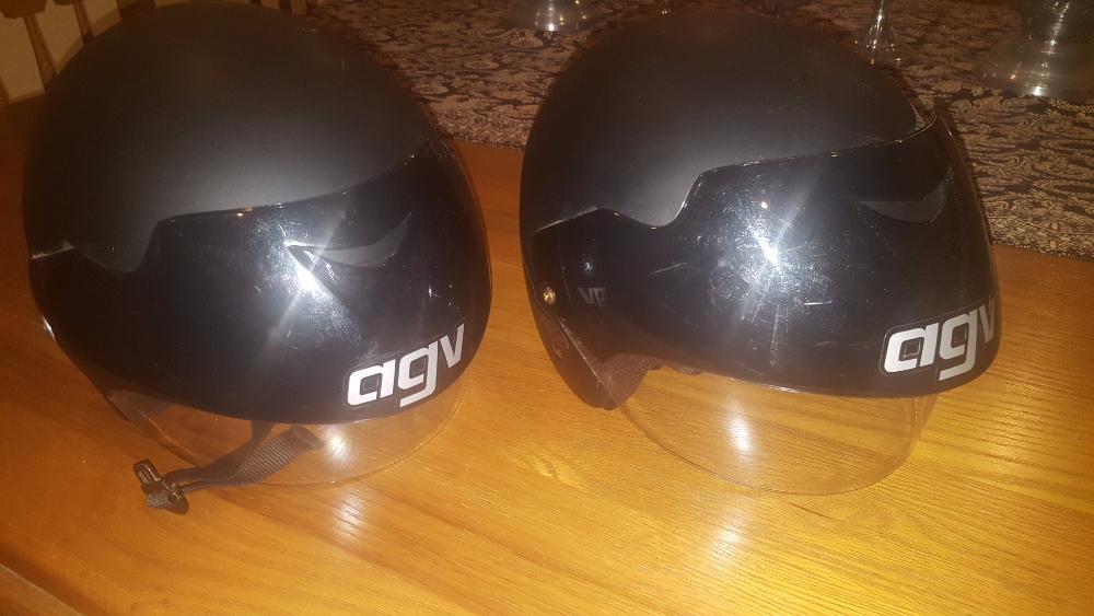 2 AGV New Bali helmets - excellent condition inside and outside