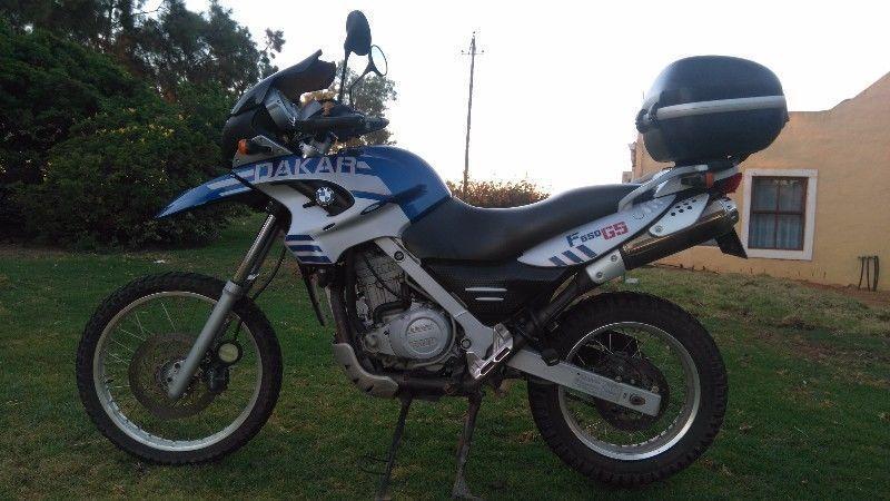 2004 BMW Dakar 650 F-Series with BMW Topbox