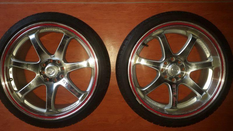 17 inch rims with new tyres