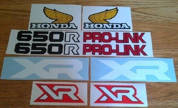 XR 650R Honda decals sticker kits