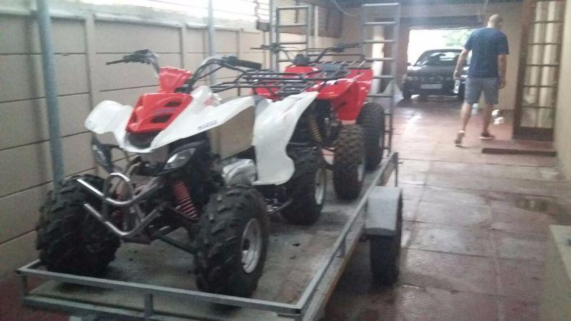 2009 2 x Quad bikes and trailer special // R20 000