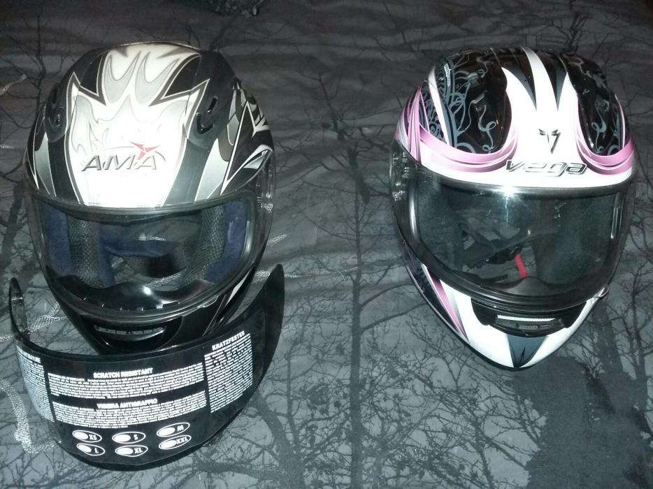 Motorcycle helmets x2