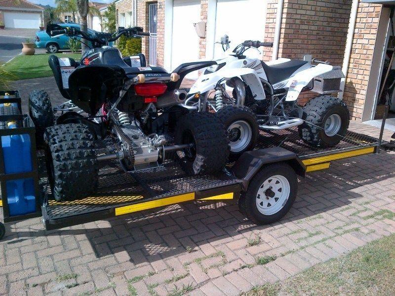 2 Quadbikes and Trailer For Sale