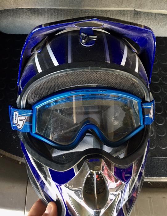 Quad or Bike Helmits gloves goggles