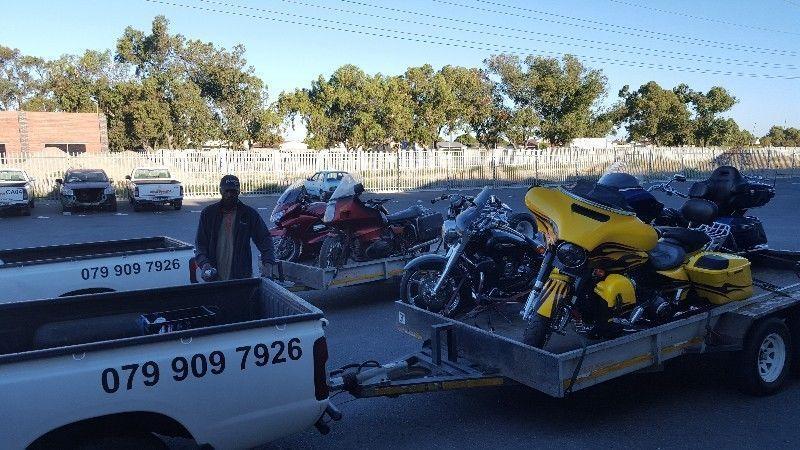 We transport motorcycles all over SA and Namibia