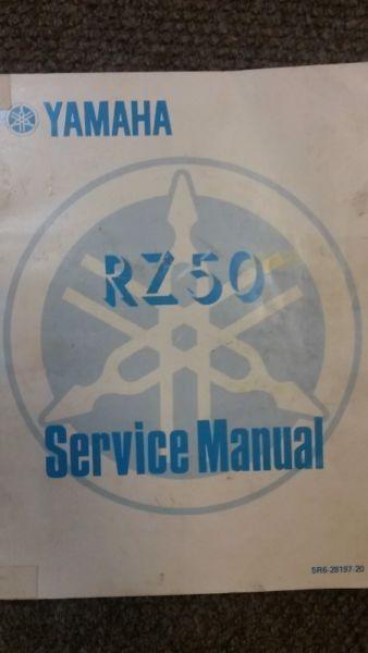 Yamaha RZ50 Service Manual