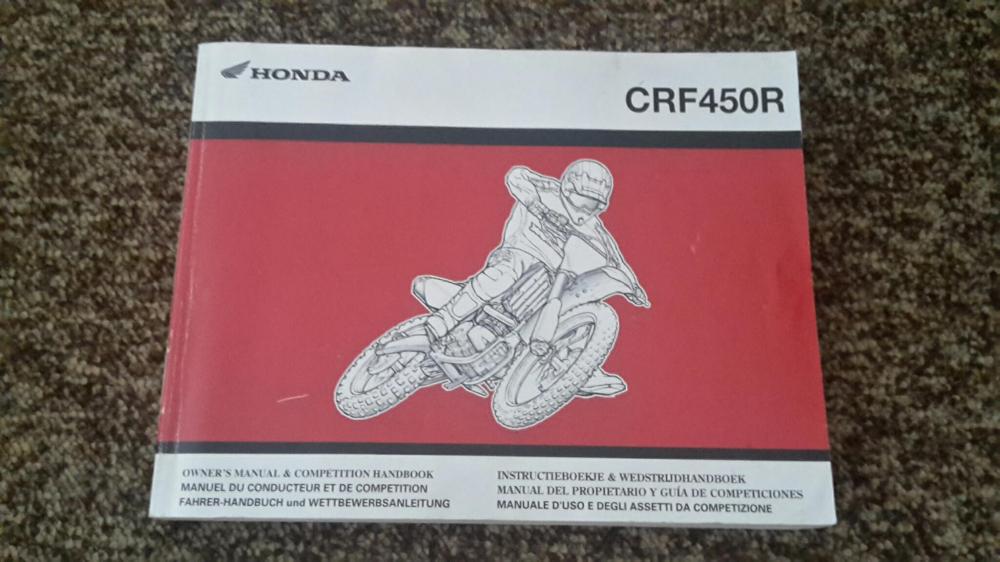 Original Honda CRF 450R - CRF450R 2007 Model Service Manual
