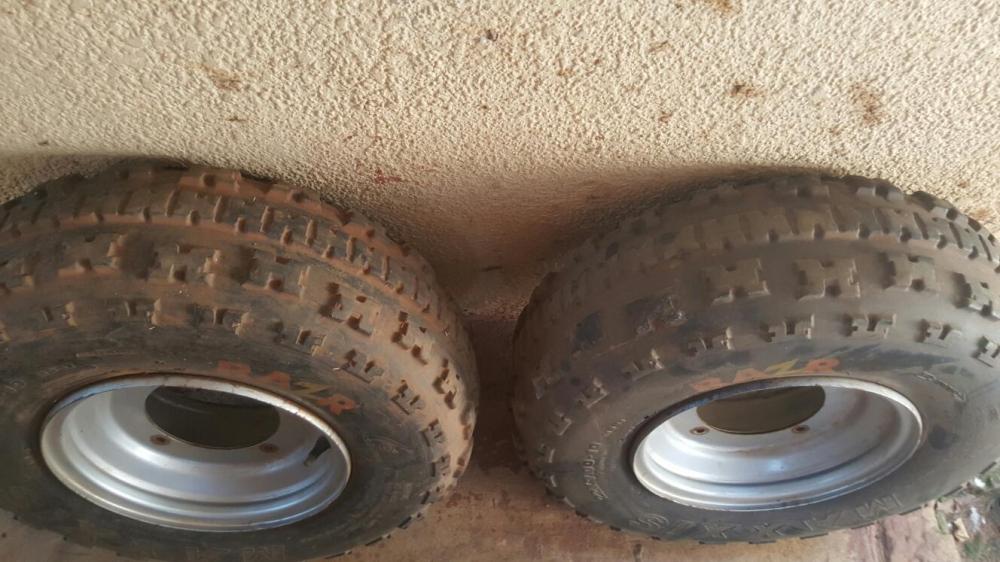Yamaha Raptor front wheels and tyres