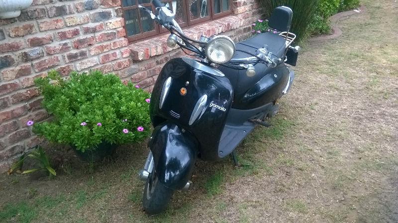 Black and Chrome Gomoto Scooter for Sale