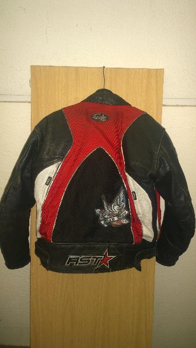 RST* leather Motorcycle Jacket (SMALL) BLK_RED_WHITE used