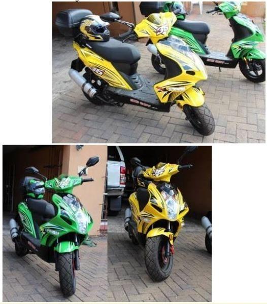 2 x 2015 Big Boy F35 Gp 150cc Scooters, His and hers for sale