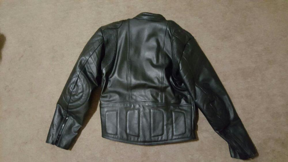 Genuine leather biker jacket