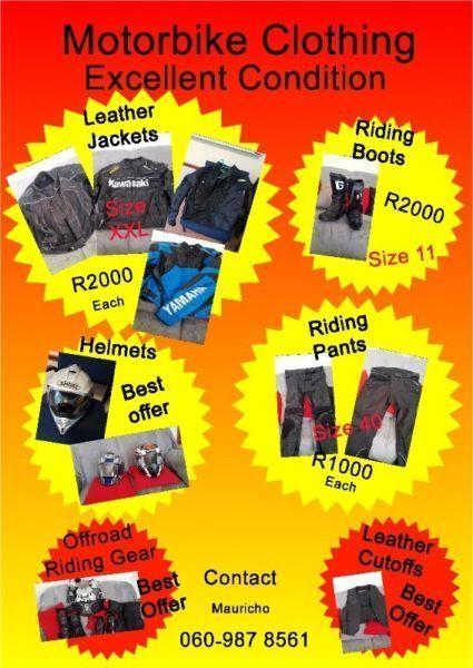 Bike Clothes and Gear for sale