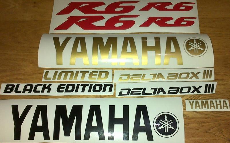 R6 Yamaha decal sets