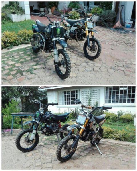 2 xSmall wheel Pit bikes for sale
