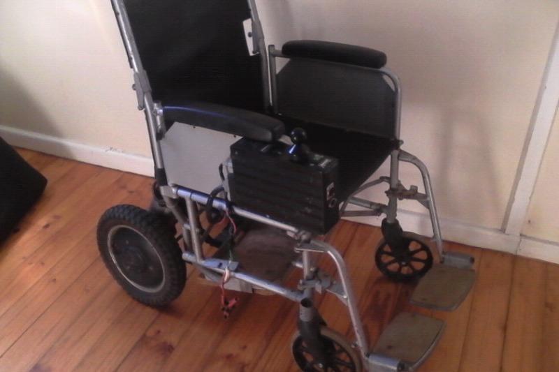 Motorised battery driven wheelchair