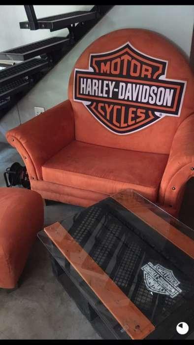 Designer Harley Davidson couch