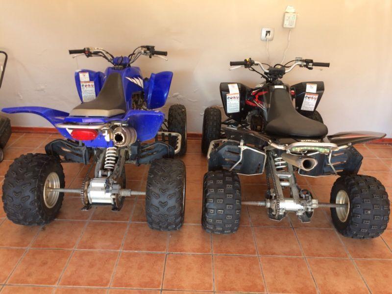 Yamaha Raptor 660R & Suzuki 450 for Sale R3300 each, just been serviced and new battery
