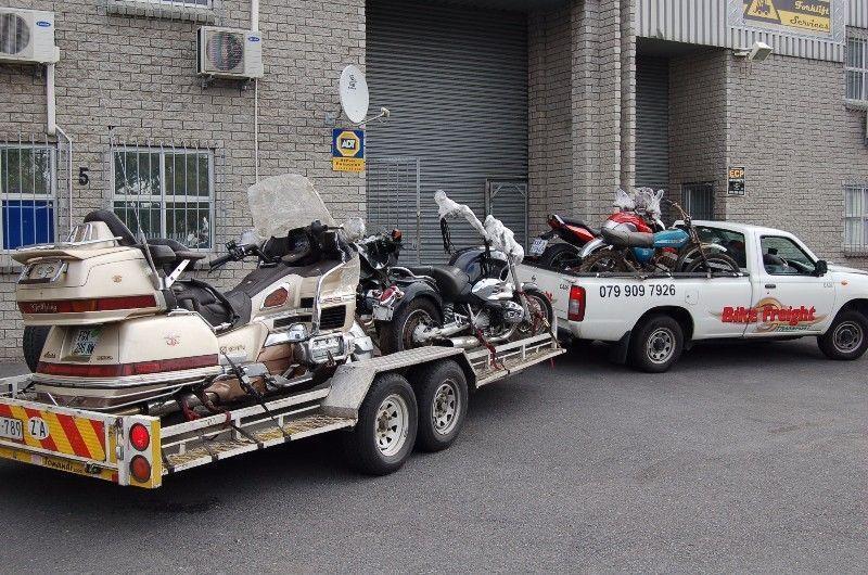 Motorcycle transport door to door all over SA and Namibia