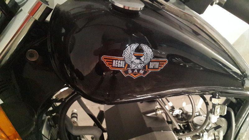 For Sale: Regal Raptor (Harley Davidson lookalike) bike 2015 model – Was R35 000 and now R29 000!