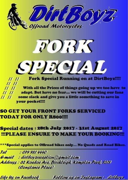 !!! FULL FORK SERVICE SPECIAL !!!