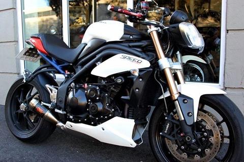 2013 TRIUMPH SPEED TRIPLE 1050 - POWER COMMANDER - WORX PIPE - LOTS OF EXTRAS